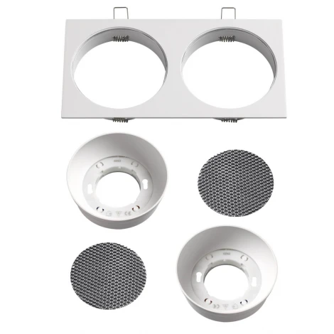 Светильник встраиваемый Novotech Gemini 371007 белый IP20 GX53 12W 220V