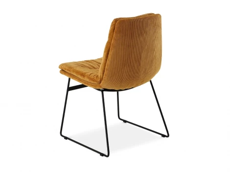Комплект стульев Vitra 2 шт. ОГОГО Обстановочка! 967527 (Вельвет/Бежевый,Черный)