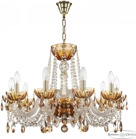 Подвесная люстра Bohemia 5402 5402/10/240 G Amber/M-1H K721