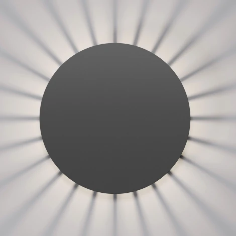 Настенный уличный светильник Elektrostandard Firenze 35178/D черный (LED, 220V, круглые, IP54)