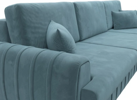 Диван прямой Лига-057 НПБ Лонг Лига Диванов (Велюр) арт.129240