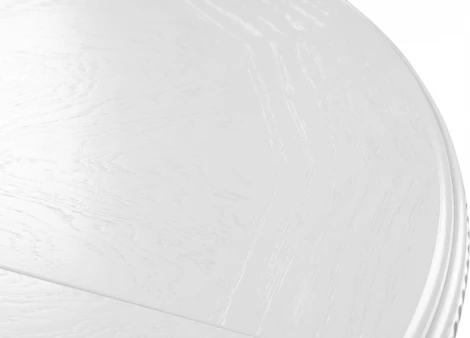 Стол деревянный Woodville Нозеан круглый белый / серебро арт.615230