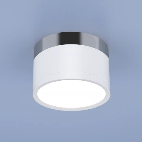 Накладной точечный светильник Elektrostandard DLR029 10W 4200K белый матовый/хром (LED, 220V)