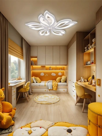 Потолочная люстра светодиодная с пультом ДУ 110W, белый, LED Natali Kovaltseva Fortuna LED LAMPS 81107/4C