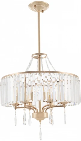 Подвесная люстра хрустальная на штанге Arte Milano Sorrento-1009 371009/6/300/500 GD (220V)