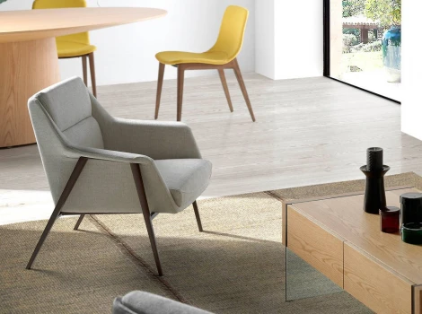 Кресло Angel Cerda A129 (Бежевый/ Сталь,Пенополиуретан)