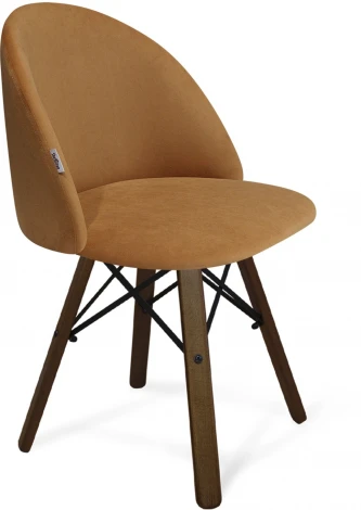 Стул SHT-ST35/S70 горчичный/темный орех/черный Sheffilton 3801796404