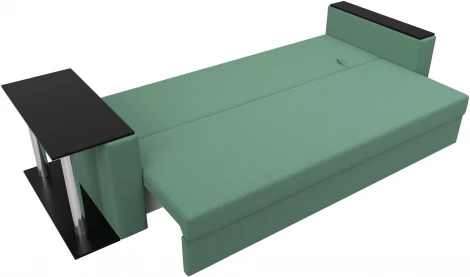 Диван прямой Атланта Лайт со столом слева Лига Диванов (Рогожка) арт.126160L