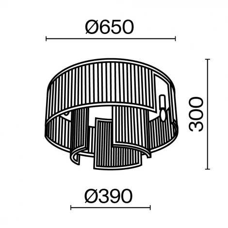 Потолочный светильник круглый Maytoni Frame MOD174CL-09G (220V, круглые)