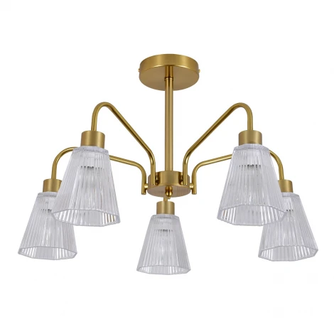 Потолочная люстра на штанге Escada Berzelia ES0000028 150001/5R E14*40W Copper