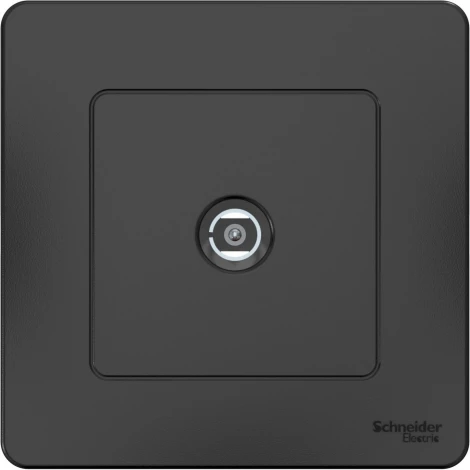 ТВ-розетка встраиваемая оконечная (антрацит) Systeme Electric Blanca BLNTS000016