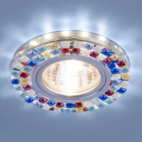 Встраиваемый точечный светильник Elektrostandard 2194-2195 2195 MR16 SL/MLT зеркальный/мульти