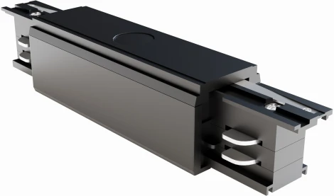 Коннектор прямой Trinity черный (трехфазный) Maytoni Technical TRA005C-31B (220V)