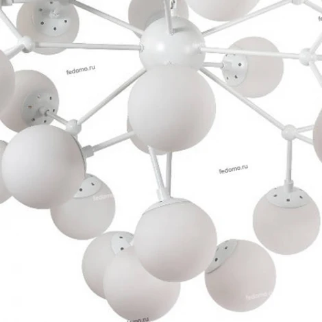 Люстра подвесная Crystal Lux Medea, 30 плафонов, белый