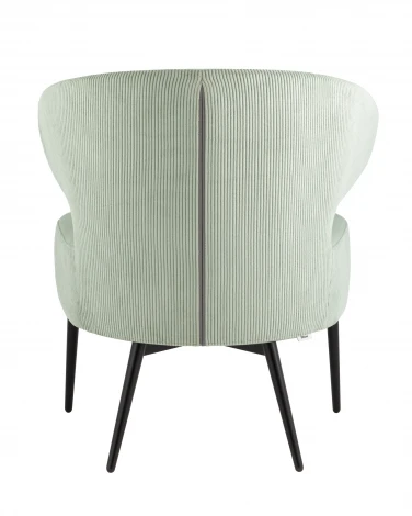 Кресло Stool Group лаунж Royal Stripes велюр фисташковый УТ000036777