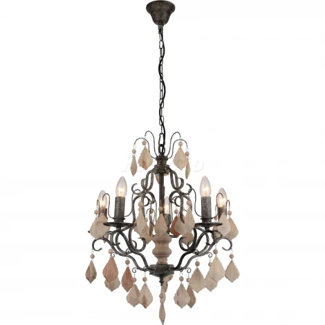 Подвесная люстра Favourite Albero 1763-5P (220V, подвески, на цепи, подсвечник, свеча)