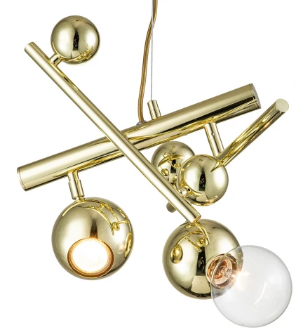 Подвесной светильник Indigo Saldo V000334 (220V, на тросе, шарики, молекулы)