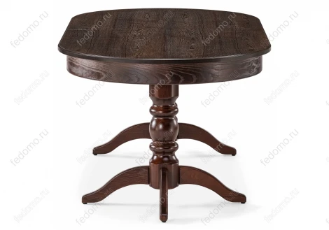 Стол Woodville Дейвер 200(260)х100 орех темный 483913