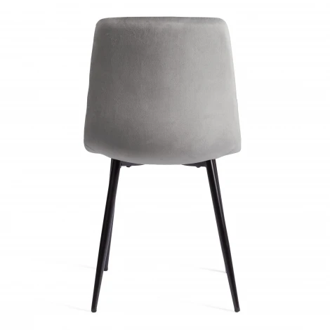 Стул Chilly/Чилли (мод. JSC-220)/2 шт. в упаковке велюр/металл, 44,5х52,5х88см, темно-серый HLR24/черный (Комплект из 2 шт.) Tetchair 24561