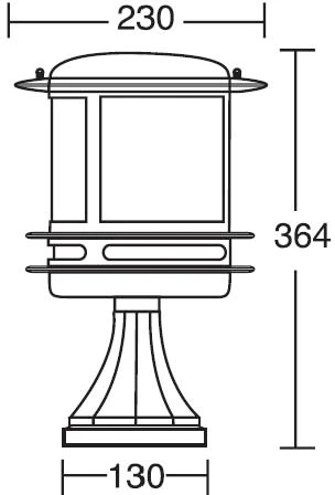 Наземный фонарь Oasis Light TOKIO 68304/SB2 Bl opal (220V, IP44)