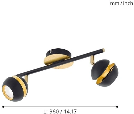 Спот на штанге Eglo Nocito 95483 (220V, шарики)