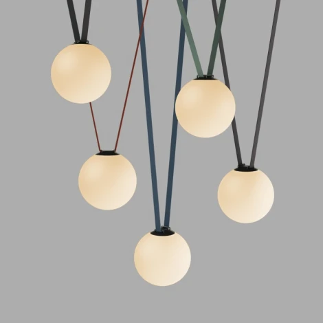 Трековый светильник низкоковольтный для ременной системы LED 48V Denkirs Belty Orb DK5555-BK (шар)