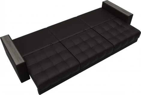 Диван прямой с декором Лига-049 НПБ Лонг Лига Диванов (Экокожа) арт.128433