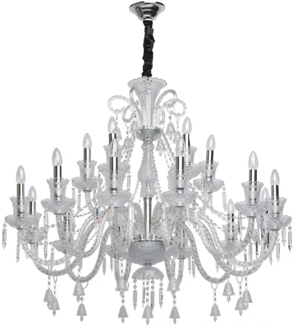 Подвесная люстра Chiaro Барселона 313012418 (220V, на цепи, подсвечник, свеча)