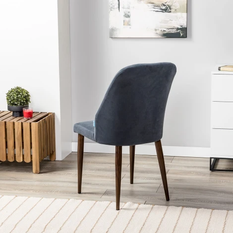 Стул R-Home Alen Diag grey_т. орех