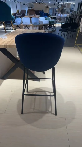 Стул барный Haven Enigma Hesby Ткань/Синий арт.HSBI_BC23135_darkblue