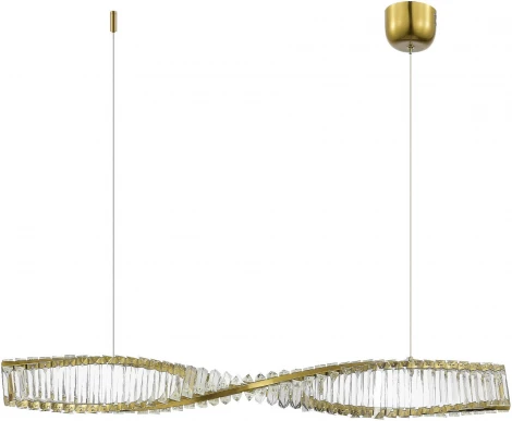 Подвесной светильник ST Luce Elica SL6205.313.01 Латунь/Прозрачный LED 1*21W 3000K (220V, на тросе)