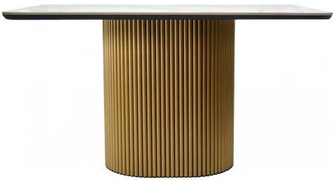 Стол Festa 140x85x77см, керамогранит Calacatte gold мрамор Bradexhome арт.RF 0805
