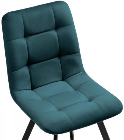 Стул Чилли морская волна / черный каркас 489706 Notta