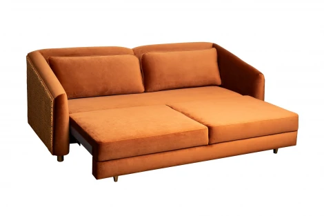 Диван Треви(Trevi) 230М(К) трехм раскл с кантом оранж Pad32+Lattice ORANG 232*103*88см Garda Decor