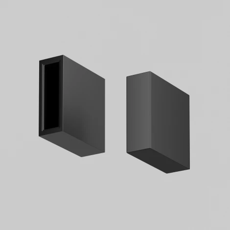 Заглушки для шинопровода Flexity, 2шт. Maytoni Accessories for tracks Flexity TRA200EC-11B