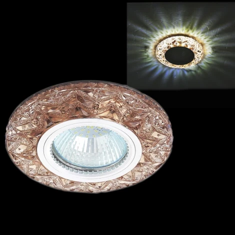 Встраиваемый точечный светильник Reluce 51607-9.0-001MN MR16+LED3W TEA (220V, круглые)