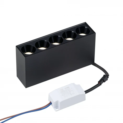 Накладной светильник светодиодный черный с драйвером Vitaluce VT0200060-01