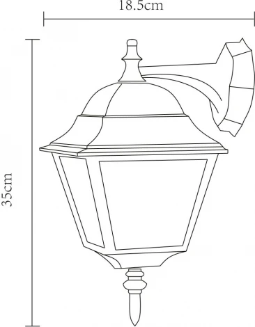 Настенный фонарь уличный Arte Lamp Bremen A1012AL-1BK (220V, IP44)