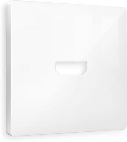 Лицевая панель Ambrella Volt ALFA (Белый глянец) для HDMI розетки QUANT AP1140