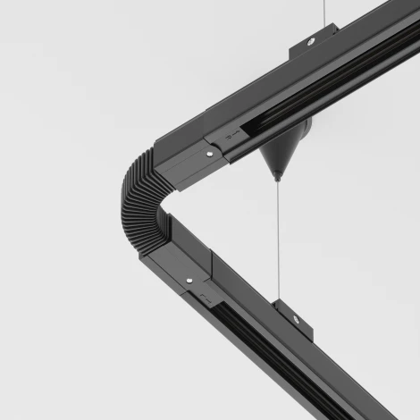 Коннектор гибкий Trinity черный (трехфазный) Maytoni Technical TRA005CF-31B (220V)