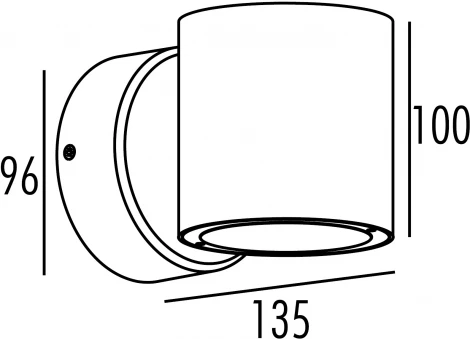 Архитектурная подсветка светодиодная Oasis Light TUBE LED W78109-Cob-3K Bl