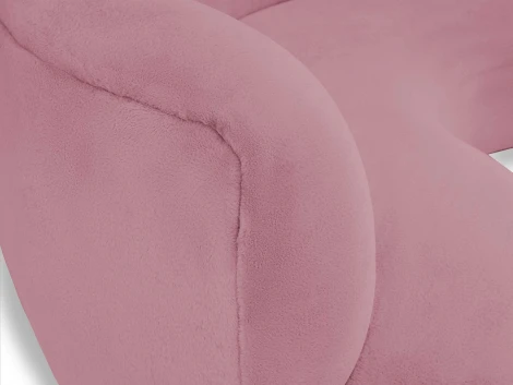 Диван Patti 2400 ОГОГО (арт.853239), (Мех/Розовый)