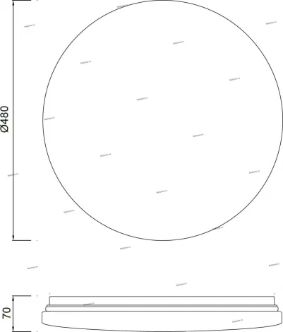 Потолочный светильник круглый Mantra Zero 5940 (LED, 220V)