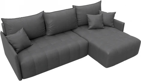 Диван угловой Лига-054 НПБ угол универсальный Лига Диванов (Замша) арт.129044