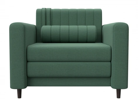 Кресло Лига-070 (ЛДСП,Брус,Фанера/Дерево/Рогожка/Зеленый) Лига Диванов 132546