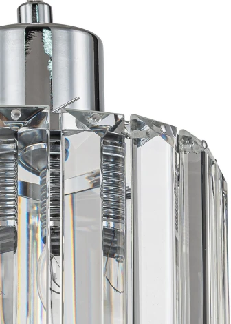 Подвесной светильник Escada Adorn 10192/1S Chrome 1х60Вт Е27, металл/стекло, хром