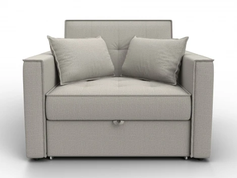 Кресло-кровать Лига-104 (80) (ЛДСП,Брус,Фанера,Рогожка/Бежевый) Лига Диванов 134842