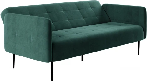 Monaco диван-кровать прямой с подлокотниками, трехместный, бархат 87 Top Concept арт.14104