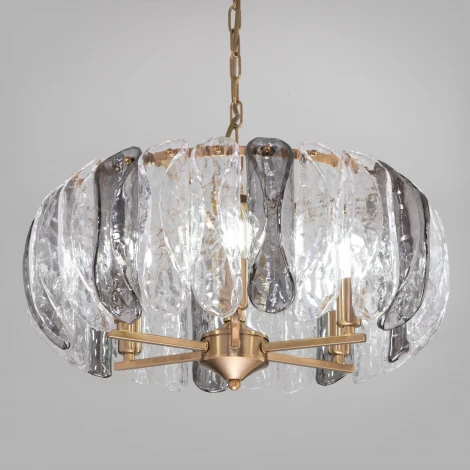 Подвесная люстра Wi-Fi Bogate's Callas 365/6 (220V, управление смартфоном, голосовое управление, умный дом - Minimir Home, Алиса, Маруся, Салют, на цепи)