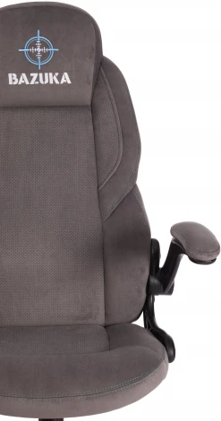 Кресло BAZUKA флок, серый/серый перф., 29/29/06 Tetchair 19456
